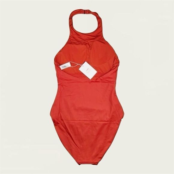Andie Swim The Luzon One Piece - Eco Nylon - Chili Pepper- Classic Size L NWT - Picture 6 of 10